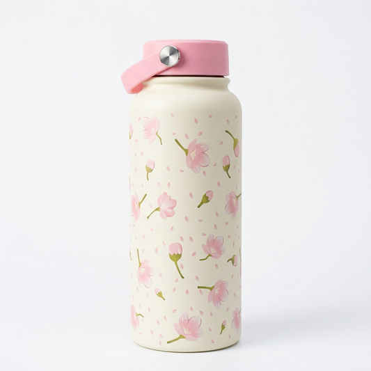 Termo Acero Inoxidable GTG-240 Elegancia Floral y Temperatura Perfecta