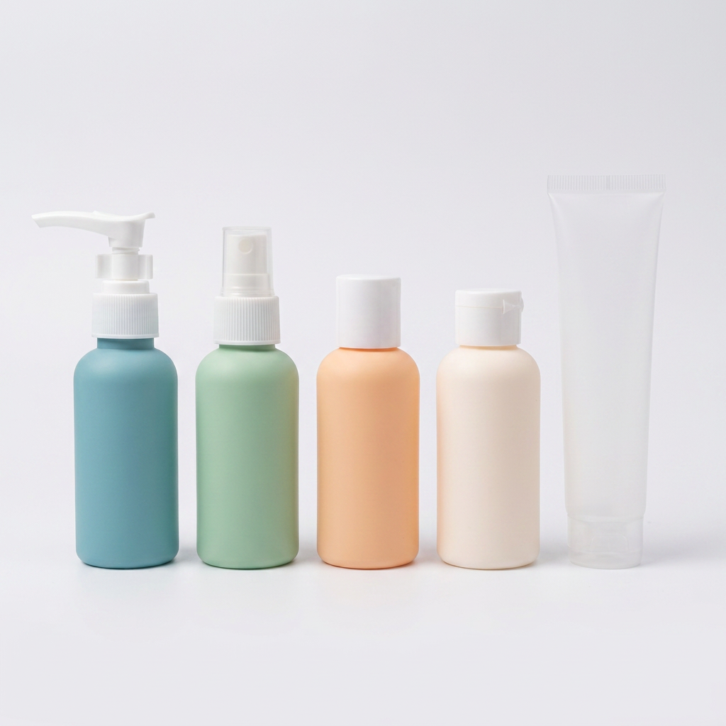 Set Botellas Viaje Spray/Pomp ACP-070 Práctico, Compacto y Recargable
