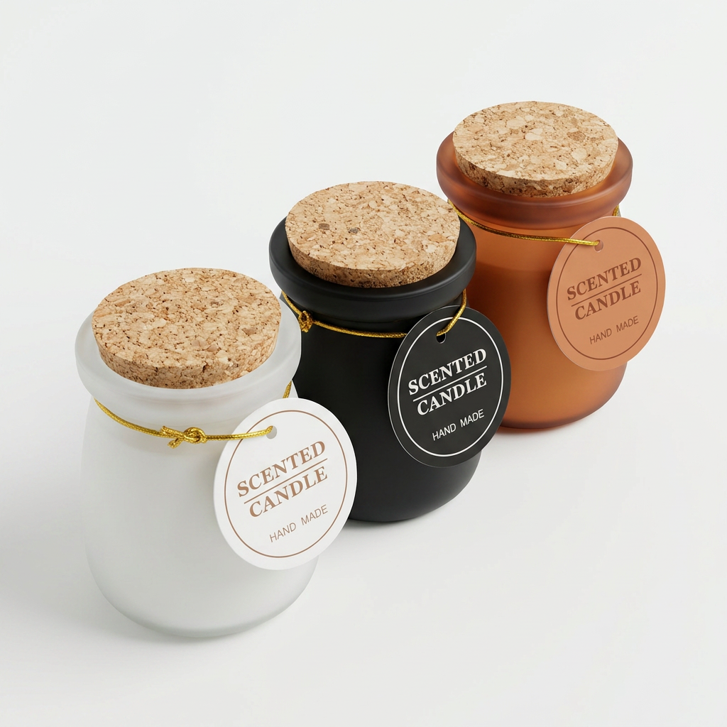 Vela Frasco Tapa de Corcho APH-120 Aroma Decorativo con Toque Natural