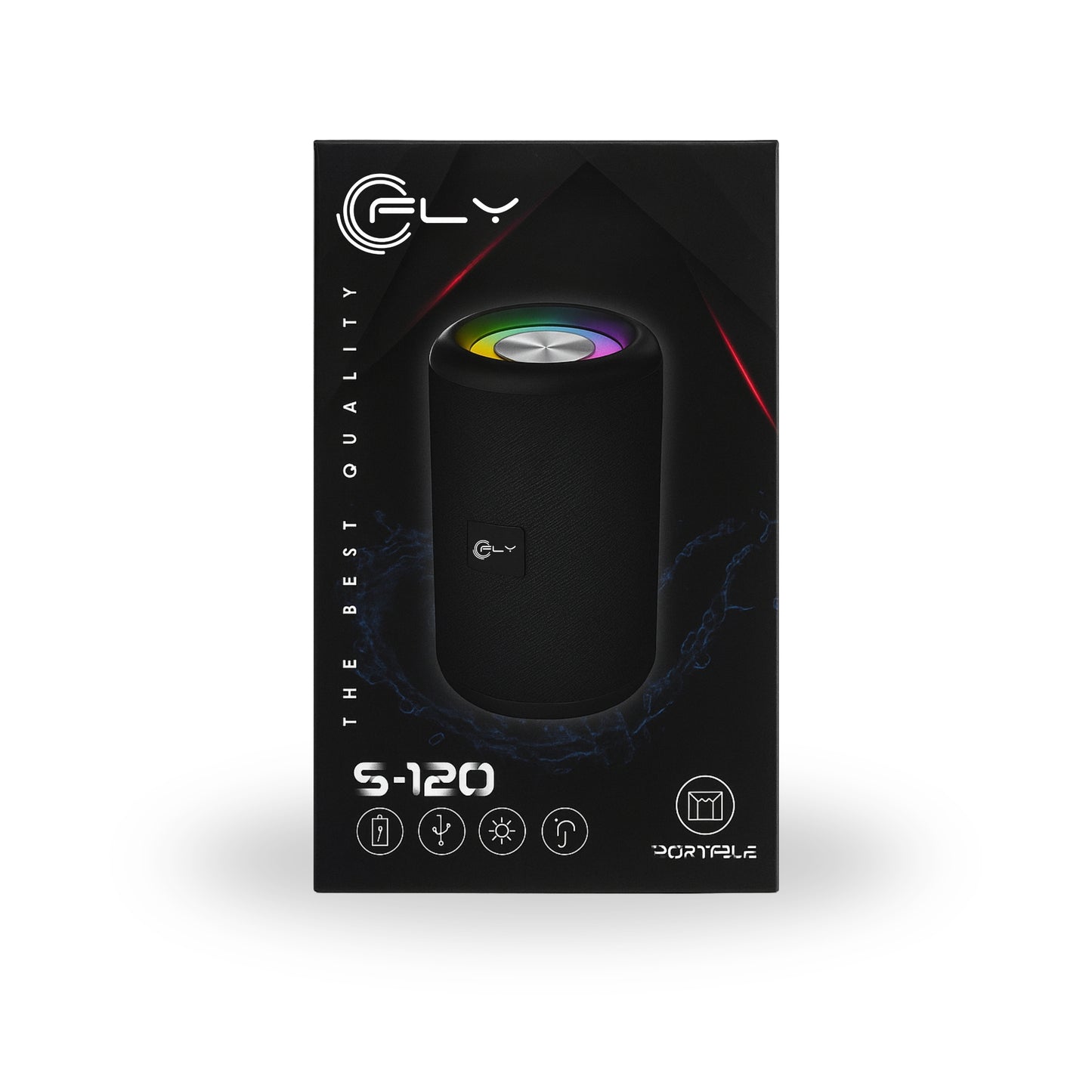 Parlante Bluetooth S-120 Sonido Envolvente con Luces LED