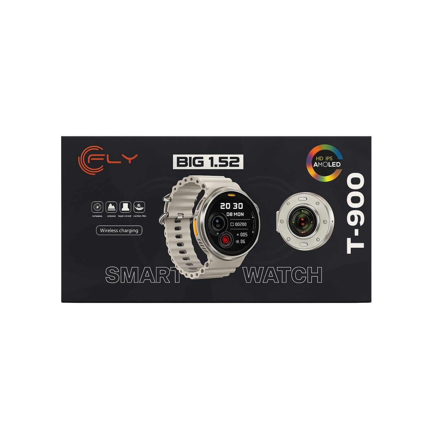 Reloj Inteligente T-900 con Pantalla AMOLED 1.52 / Deportivo