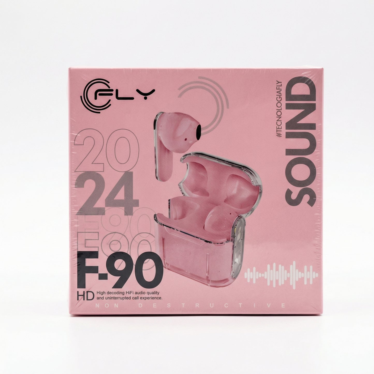 Audífonos True Wireless F-90 Diseño Transparente