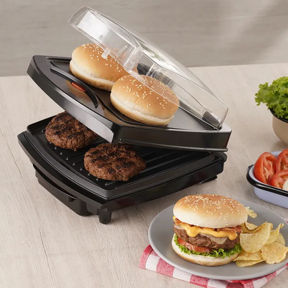 Sanduchera Kalley diseñada para preparar hamburguesas