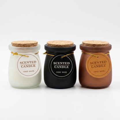 Vela Frasco Tapa de Corcho APH-120 Aroma Decorativo con Toque Natural