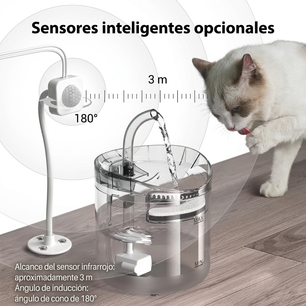 Bebedero de Mascota ALA-040  Fuente Automática con Sensor Inteligente