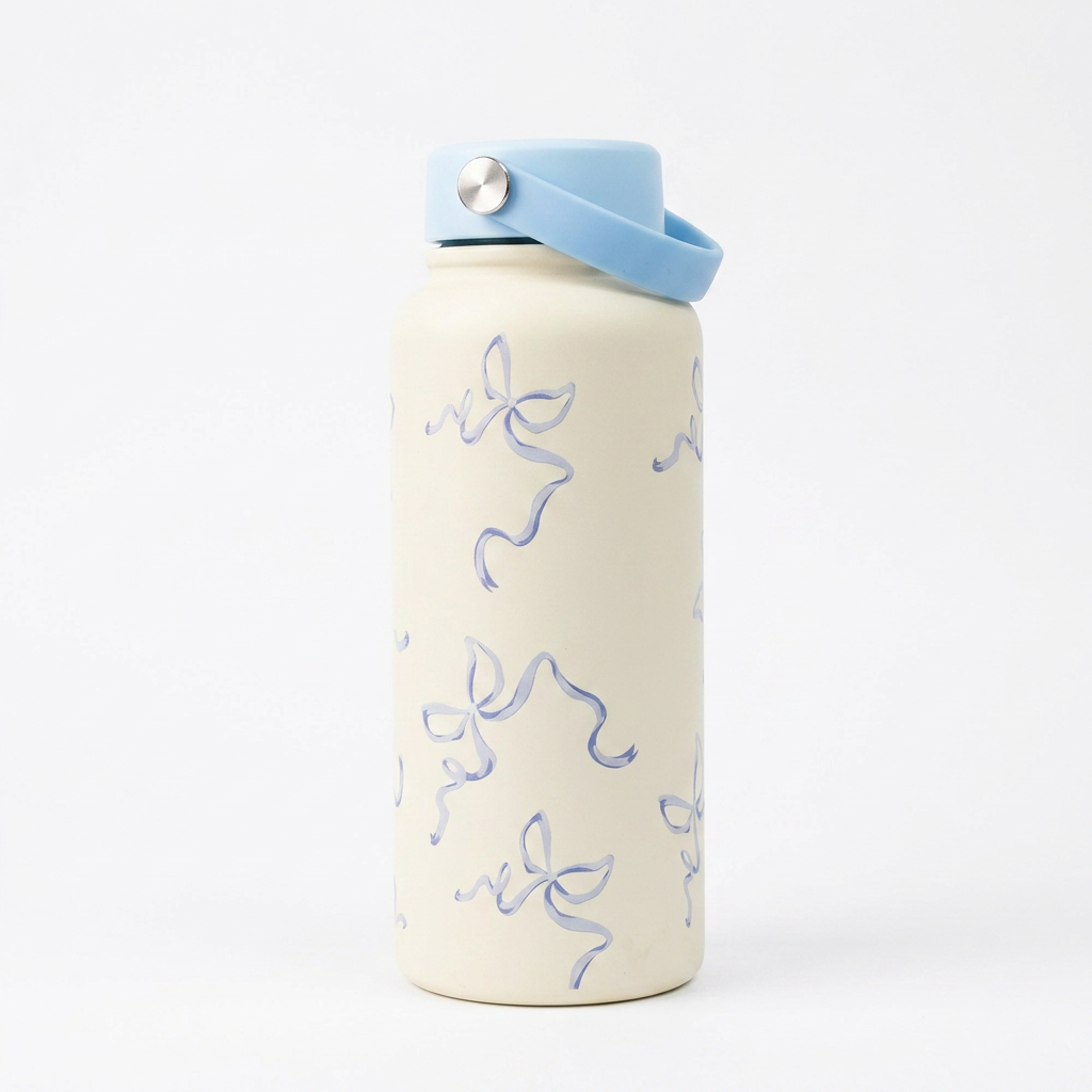 Termo Acero Inoxidable GTG-240 Elegancia Floral y Temperatura Perfecta