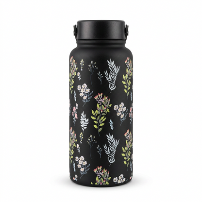Termo Acero Inoxidable GTG-240 Elegancia Floral y Temperatura Perfecta