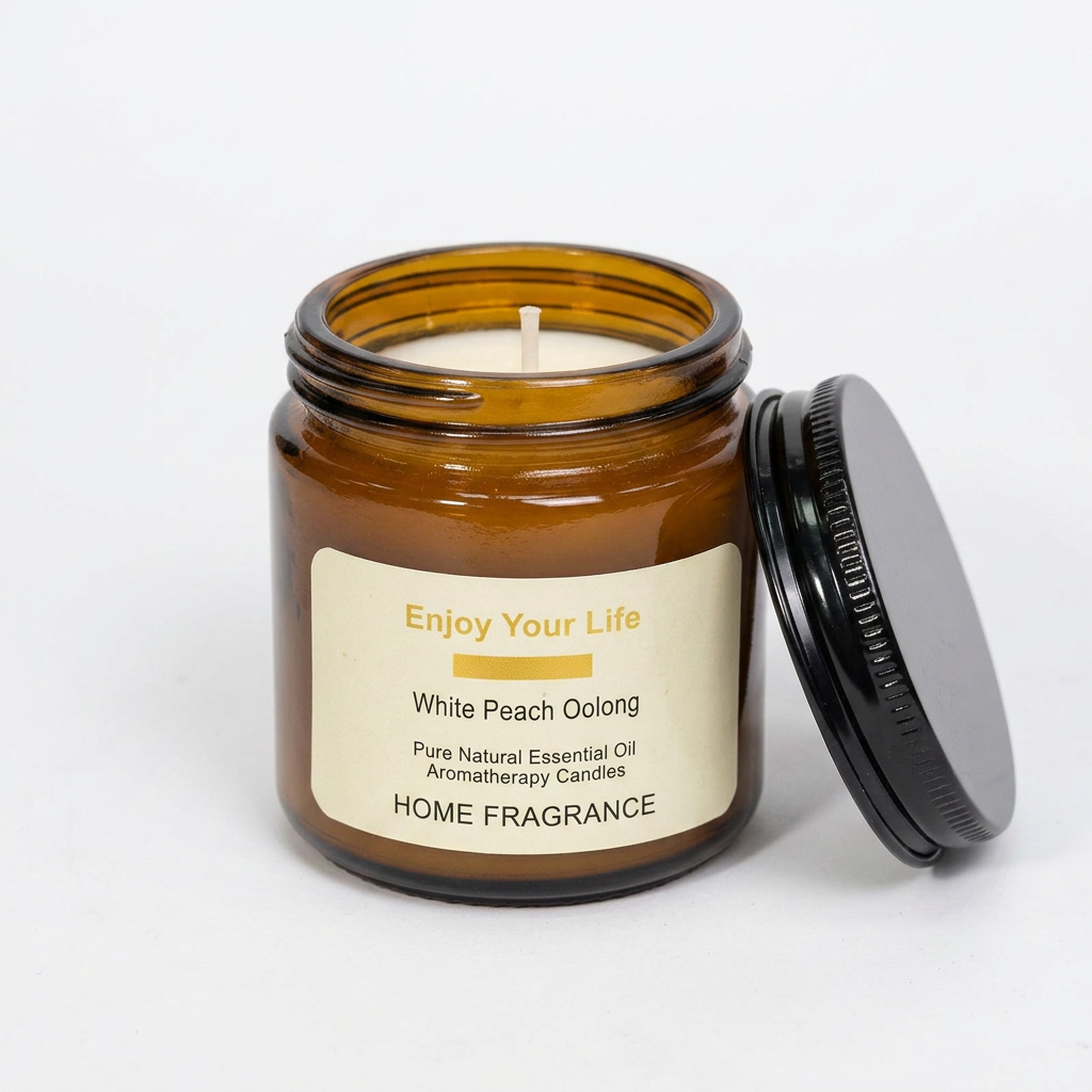 Vela Aromática en Frasco Café APH-020 Ambiente Cálido y Relajante para tu Hogar