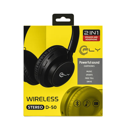 Diadema Bluetooth D-50 – Diseño Cómodo y Moderno