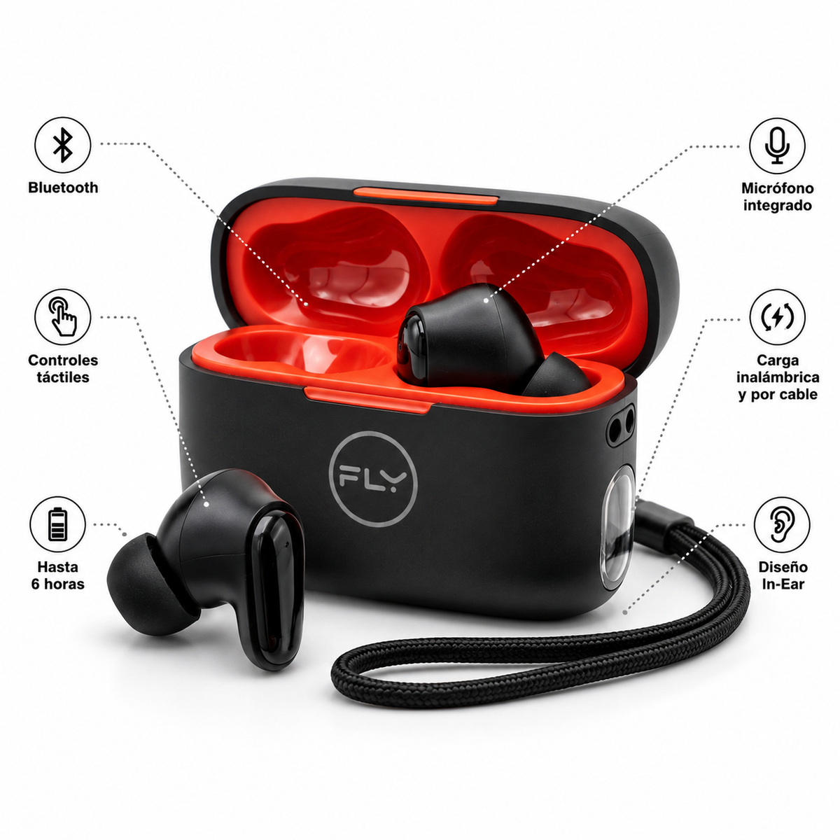 Reloj Smartwatch AMOLED + Audífonos Bluetooth Portatil T-940/F-280