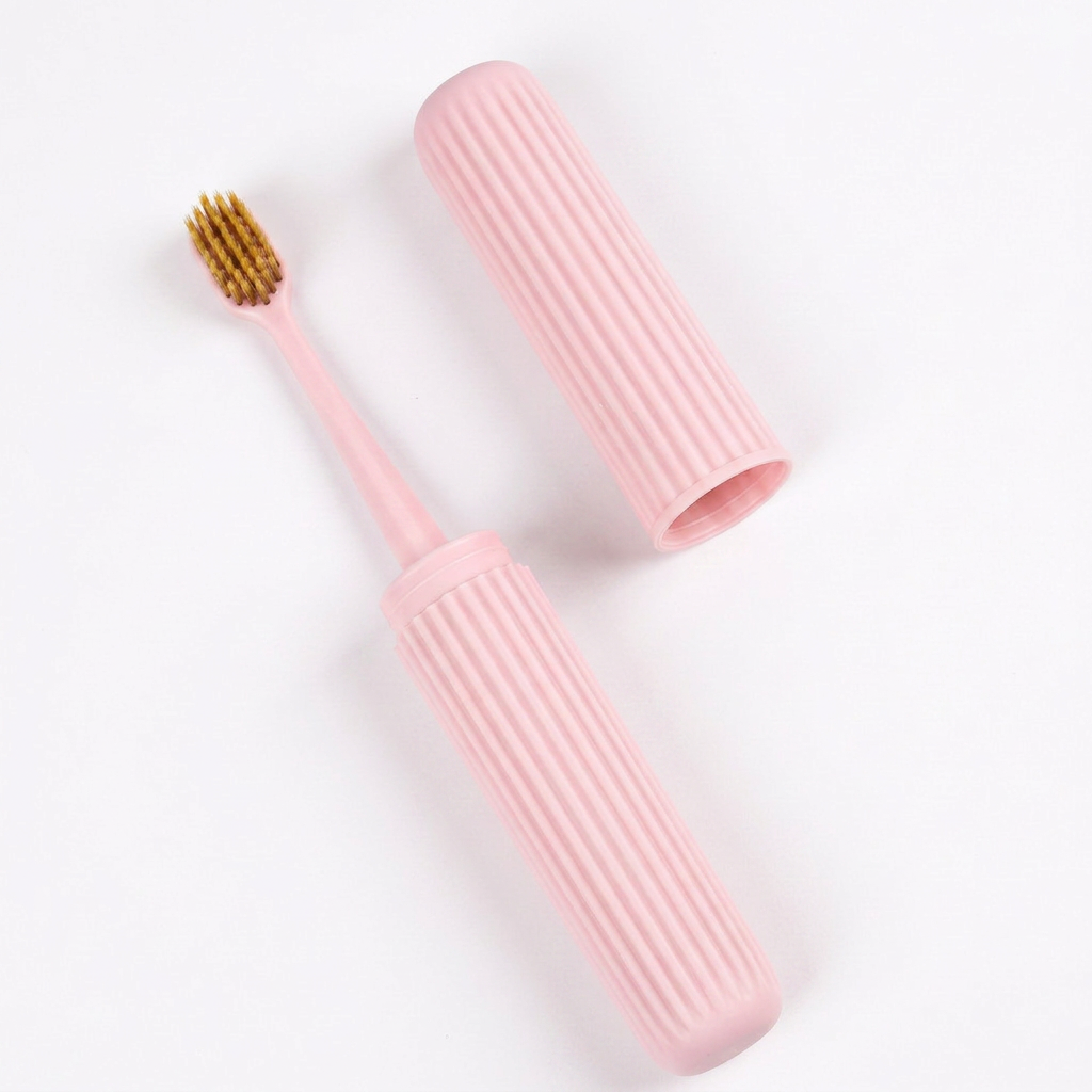 Cepillo Viajero con Estuche Pastel AYB-050 Práctico, Compacto y Portátil