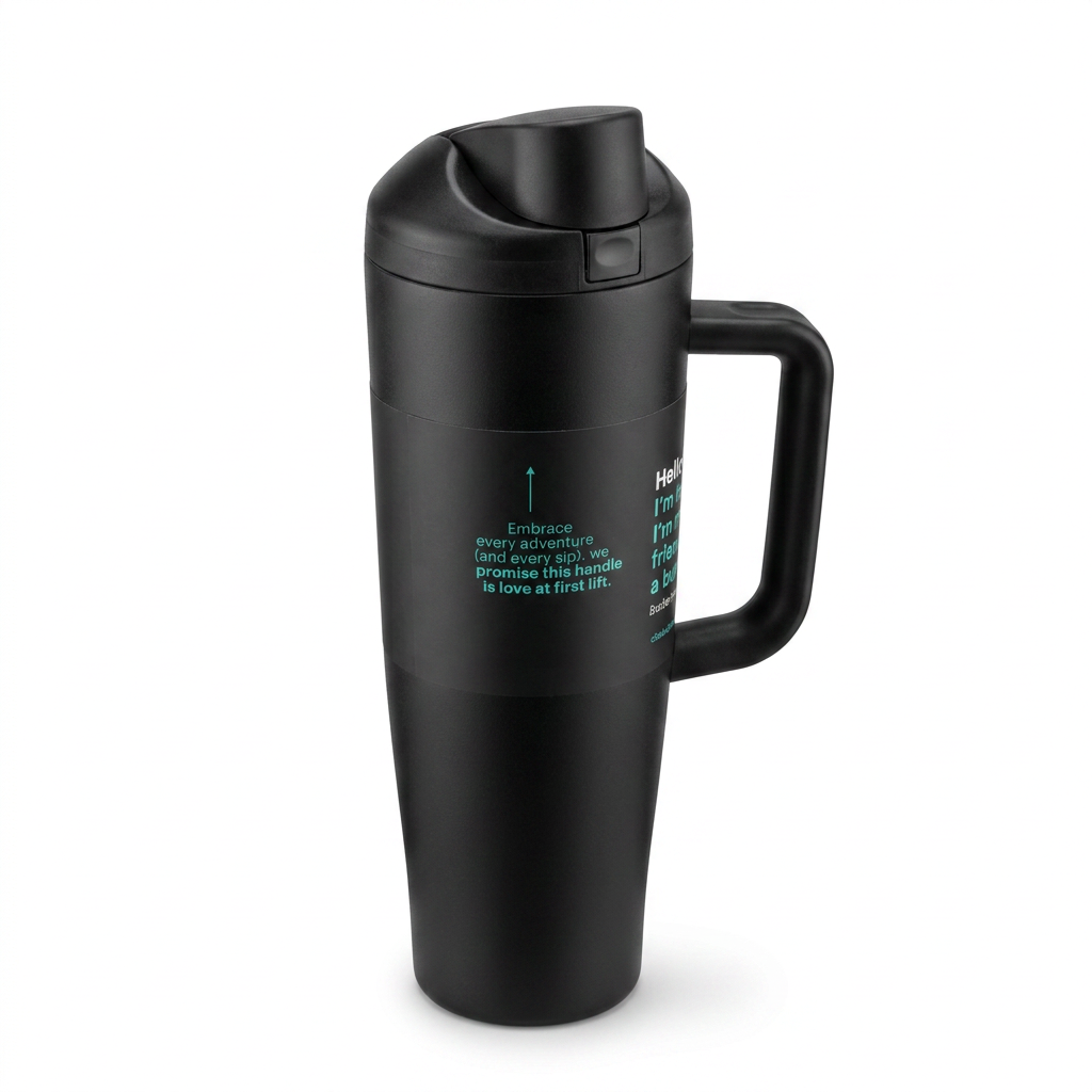 Vaso Térmico con Asa y Pitillo GTG-470 Comodidad y Estilo para tus Bebidas