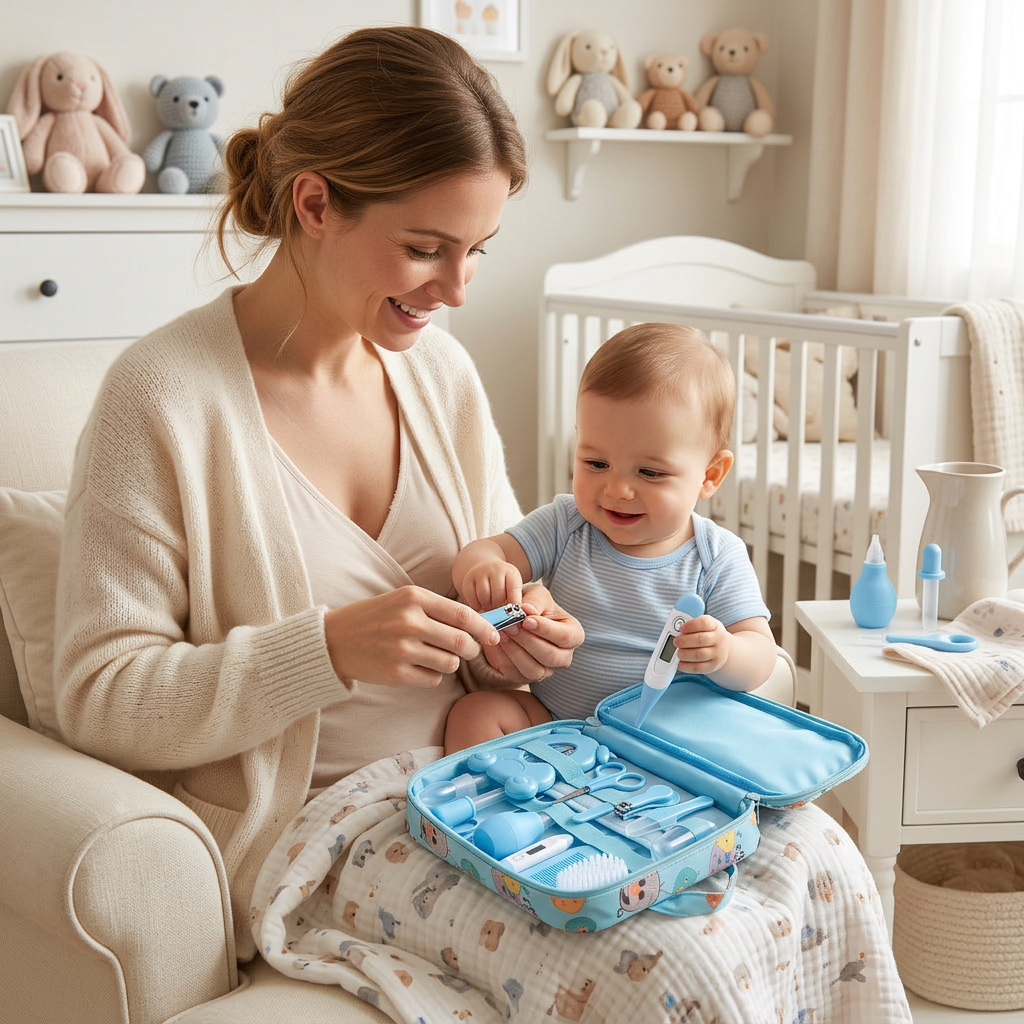 Kit de Cuidado Infantil C&C-410 Todo para el Aseo del Bebé en un Solo Estuche