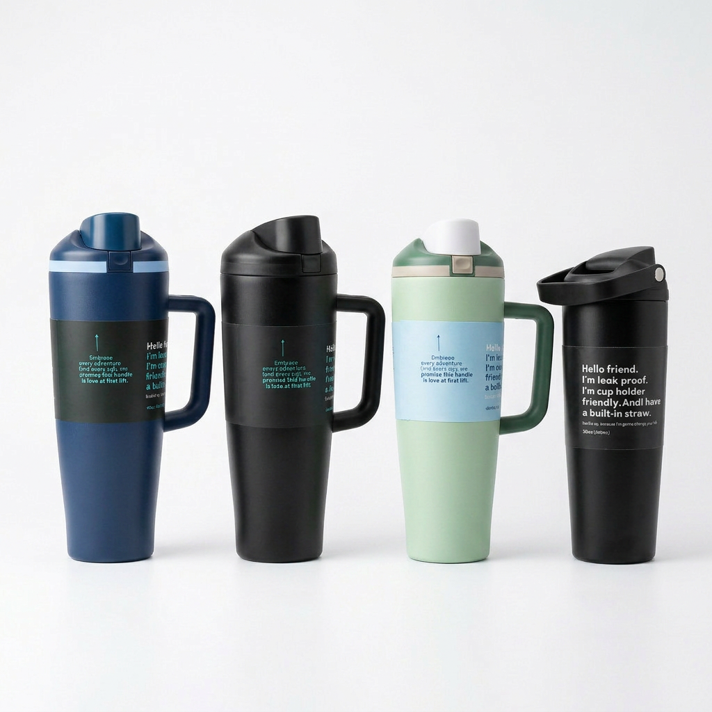 Vaso Térmico con Asa y Pitillo GTG-470 Comodidad y Estilo para tus Bebidas