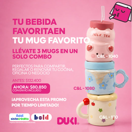 Mug C&L-1060 decorativos Colorido y perfecto para regalar