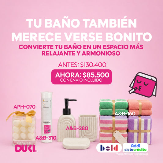 Kit Dispensador de Jabón A&B-280 Organización Elegante para tu Baño