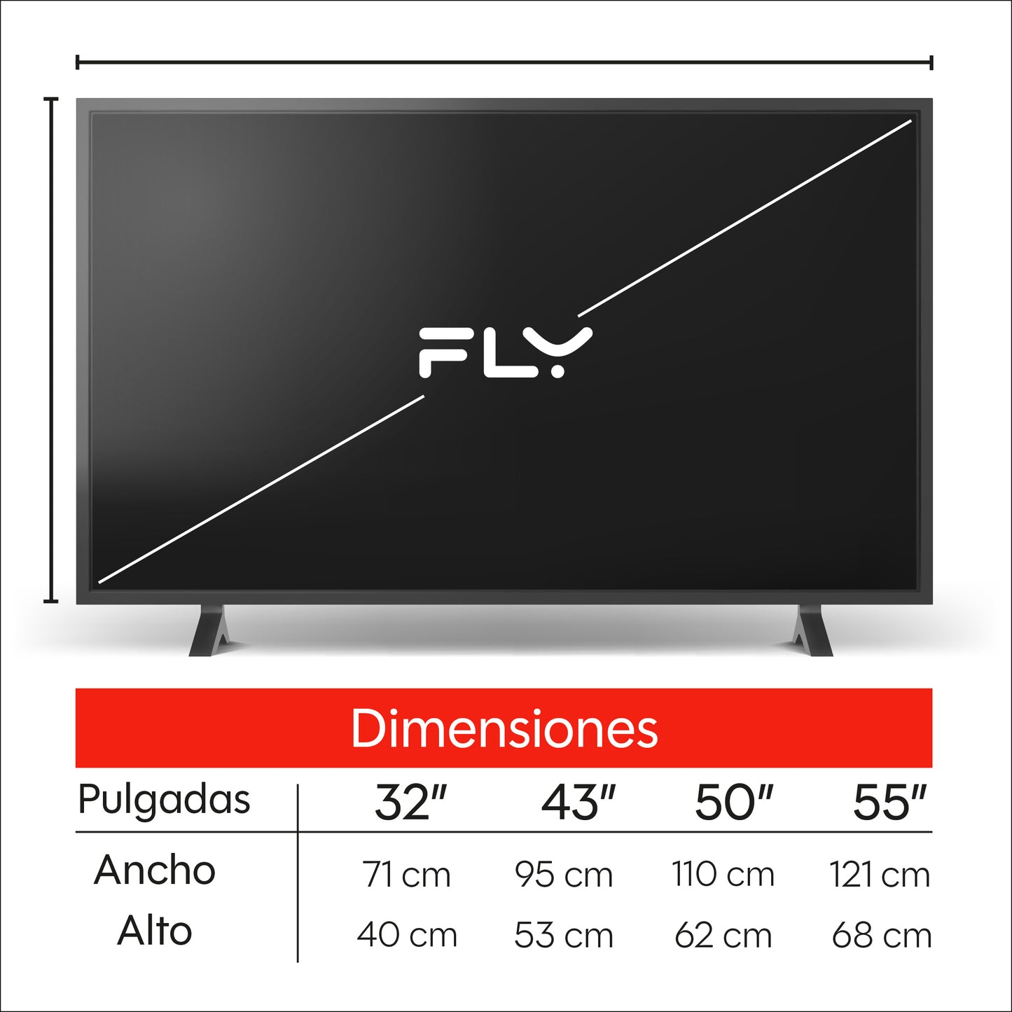 Televisor FLY de 32 pulgadas