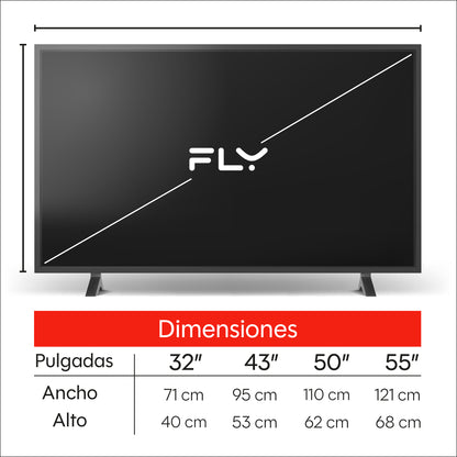 Televisor FLY de 50 pulgadas