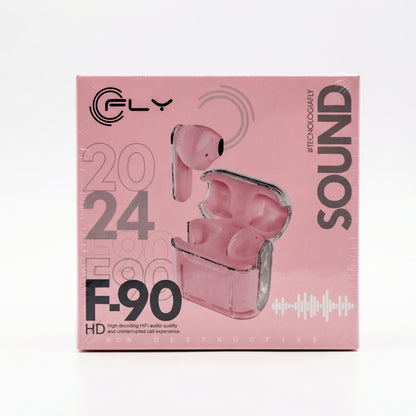 Audífonos True Wireless F-90 Diseño Transparente
