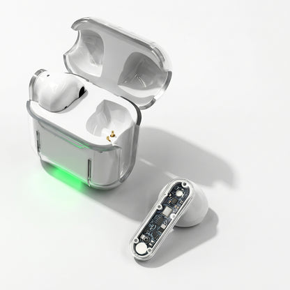 Audífonos True Wireless F-90 Diseño Transparente