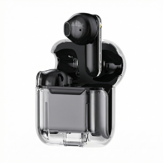 Audífonos True Wireless F-90 – Diseño Transparente