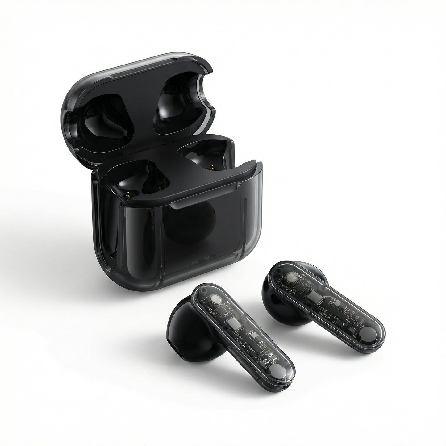 Audífonos True Wireless F-90 Diseño Transparente