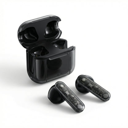Audífonos True Wireless F-90 Diseño Transparente