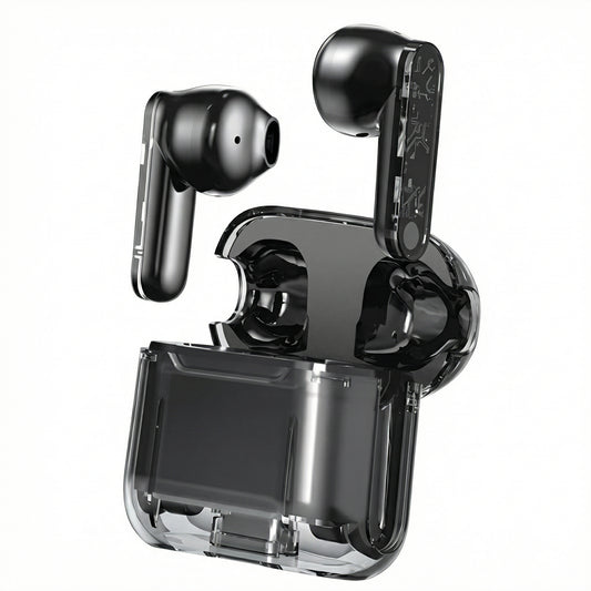 Audífonos True Wireless F-90 – Diseño Transparente