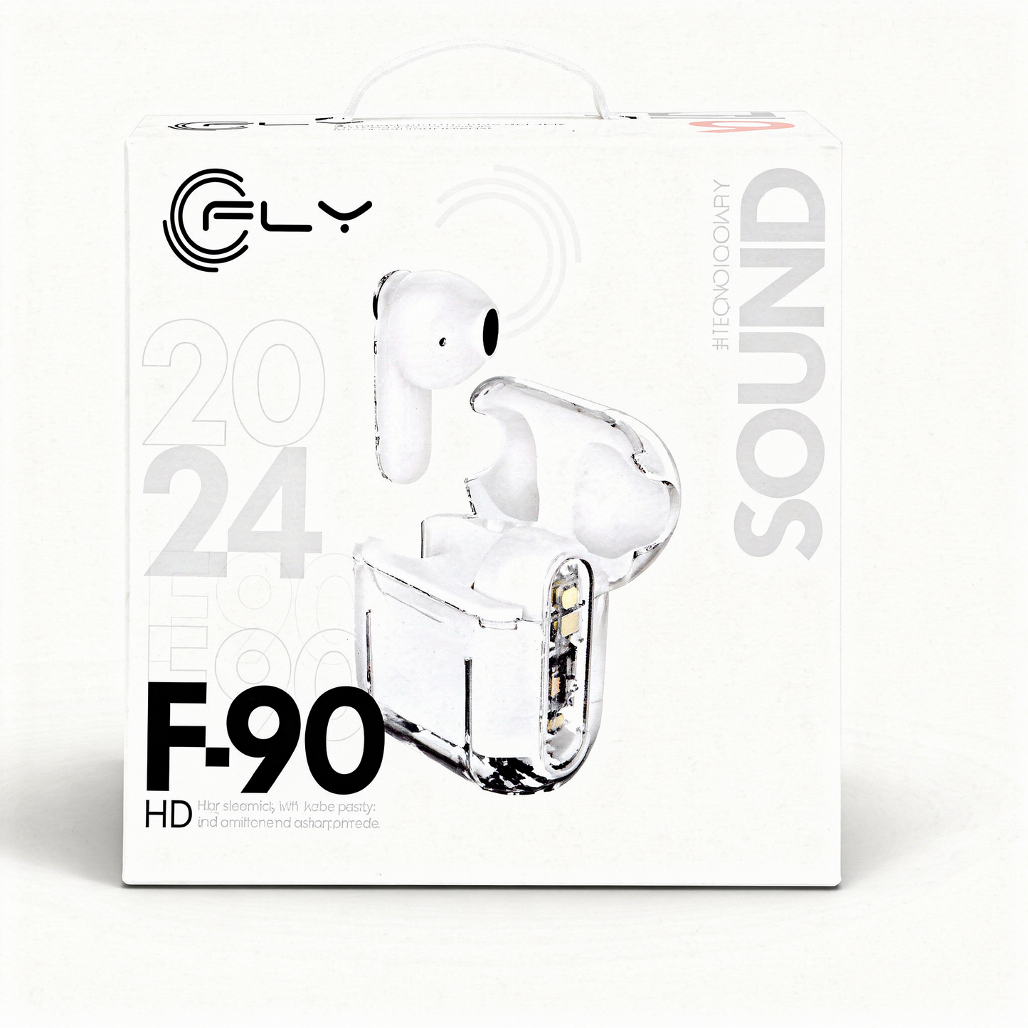 Audífonos True Wireless F-90 Diseño Transparente