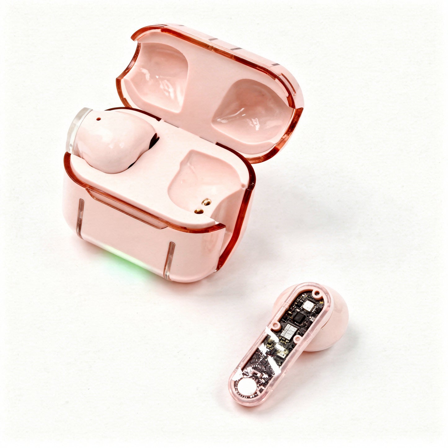 Audífonos True Wireless F-90 Diseño Transparente