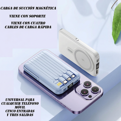 Power Bank A-250 10.000 mAh Carga Inalámbrica Magnética y PD 20W