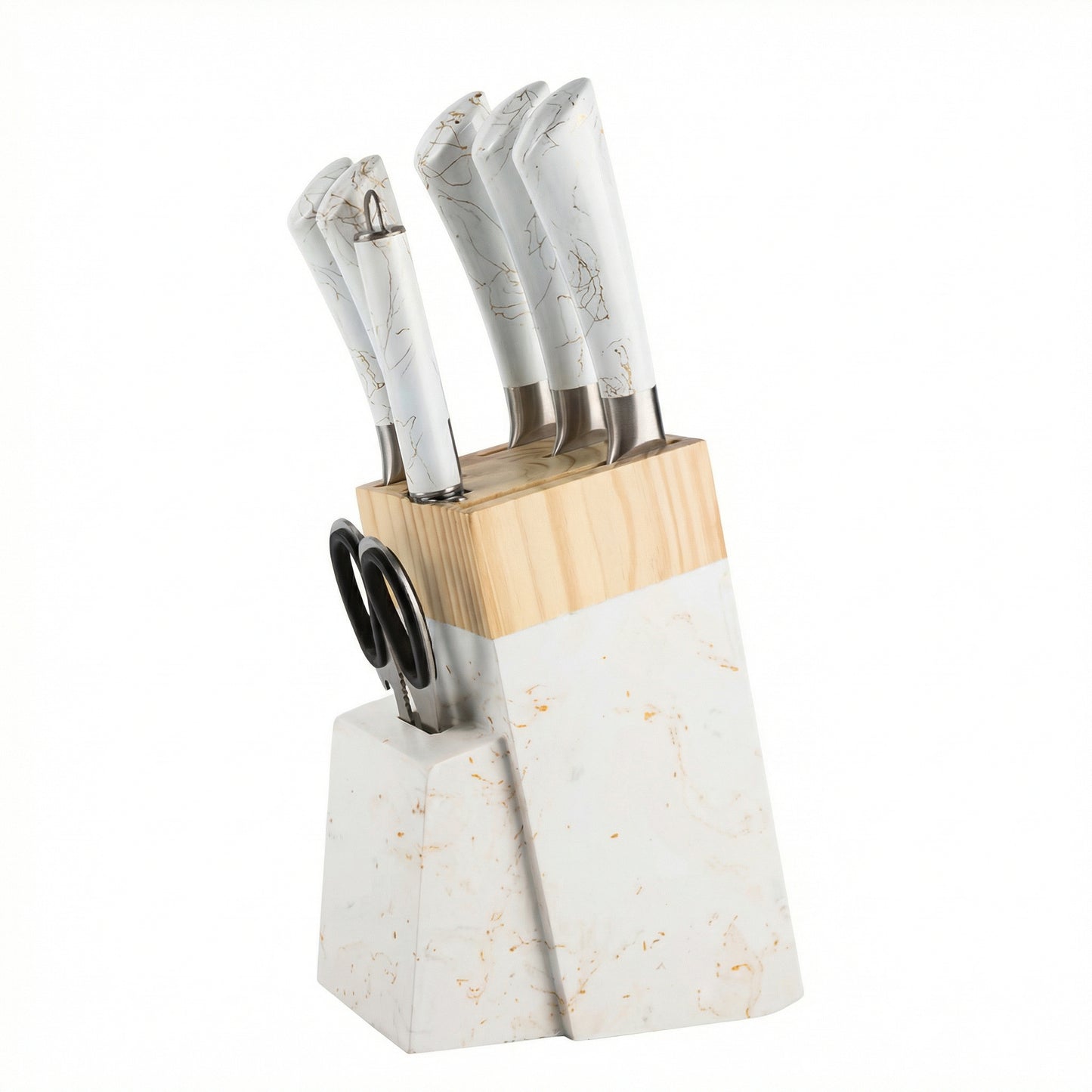Set de Cuchillos KT-60 Premium con Soporte en Madera