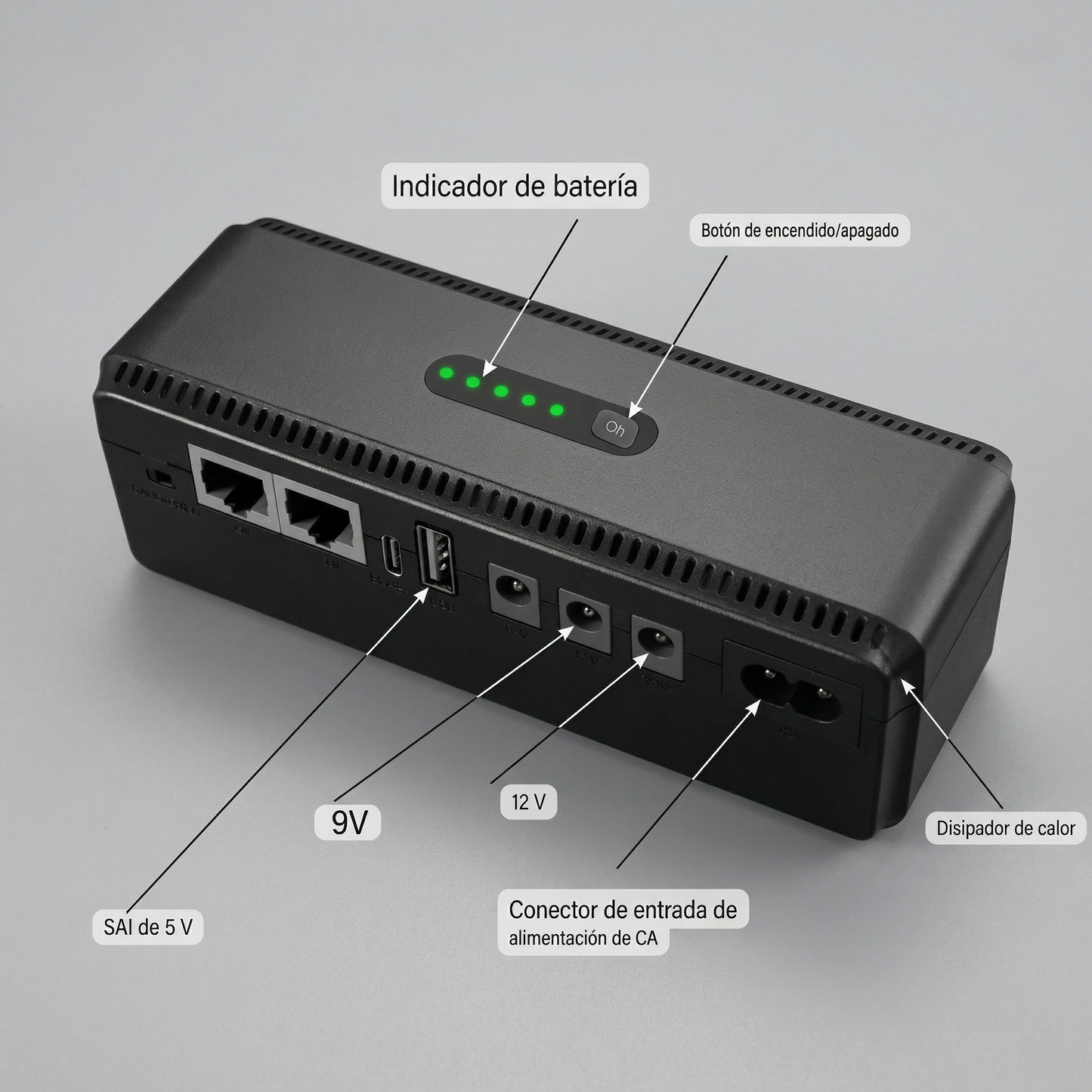 Batería De Respaldo Pequeña Mini-Ups FLY