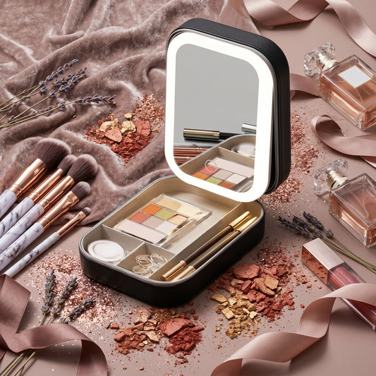 Organizador Beauty Box LED – Maquíllate con Mejor Luz, Donde Sea