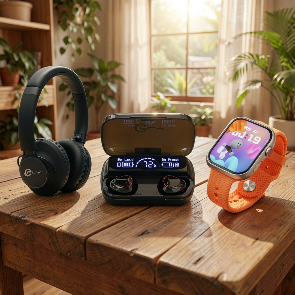 Combo Tech Pro 3 en 1: Diadema + Smartwatch + Airdots - DUKI, vista 2 de 5