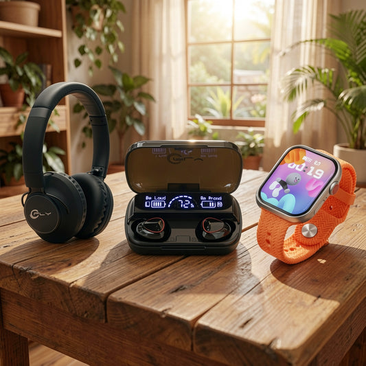 Combo Tech Pro 3 en 1: Diadema + Smartwatch + Airdots - DUKI, vista 2 de 5